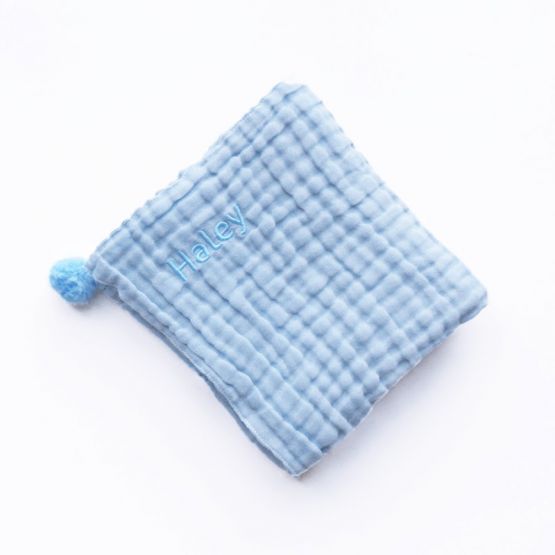 Keepsake Baby Blanket in Baby Blue (Personalisable)
