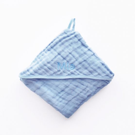 Bath Cape in Baby Blue (Personalisable)