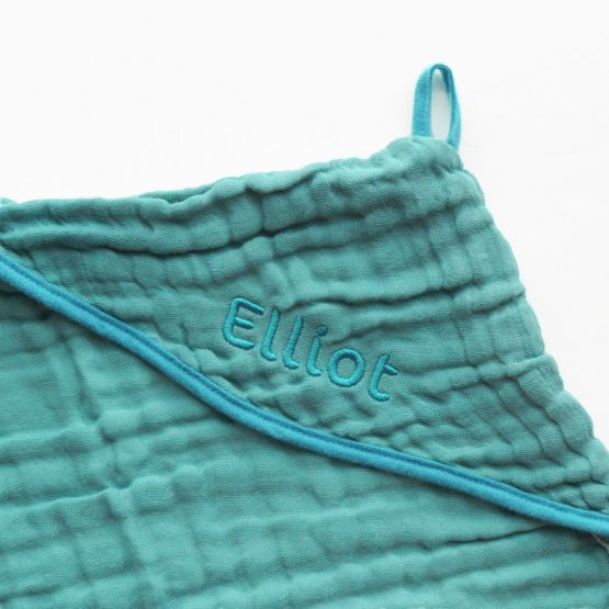 Bath Cape in Teal (Personalisable)