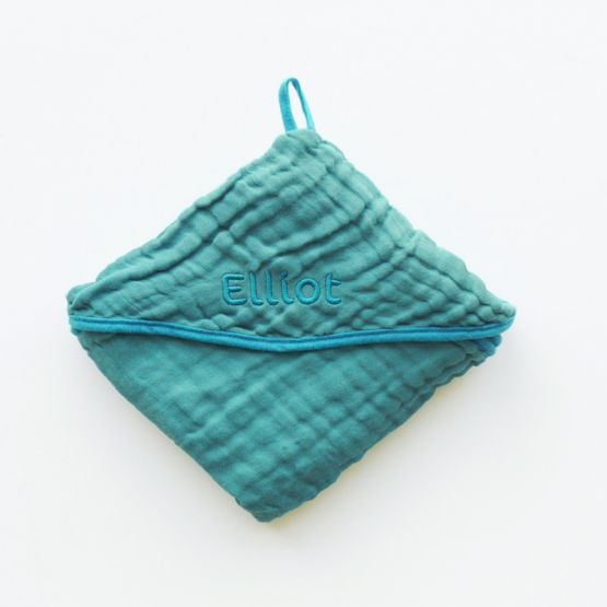 Bath Cape in Teal (Personalisable)