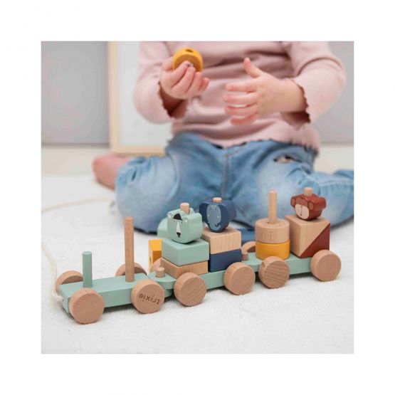 Wooden Animal Train by Trixie