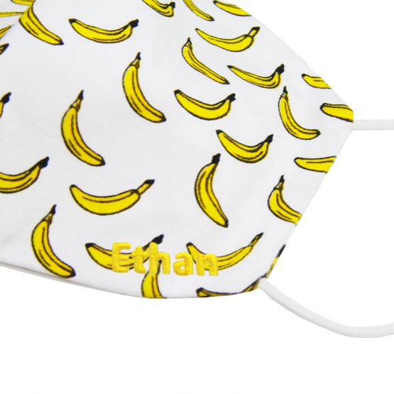 Reusable Kids & Adult Mask in Banana Print (Personalisable)