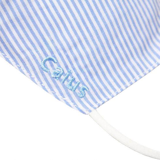 Reusable Kids & Adult Mask in Light Blue Stripes (Personalisable)