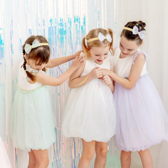 *Bestseller* Flower Girl Series - Bubble Dress in White
