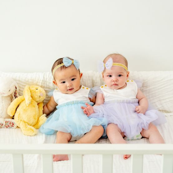 *Bestseller* Flower Girl Series - Baby Bubble Dress in Blue