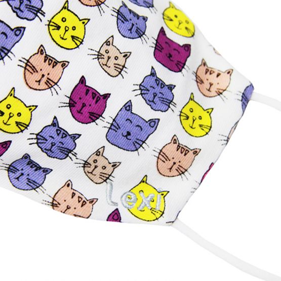 Reusable Kids & Adult Mask in Cat Print (Personalisable)