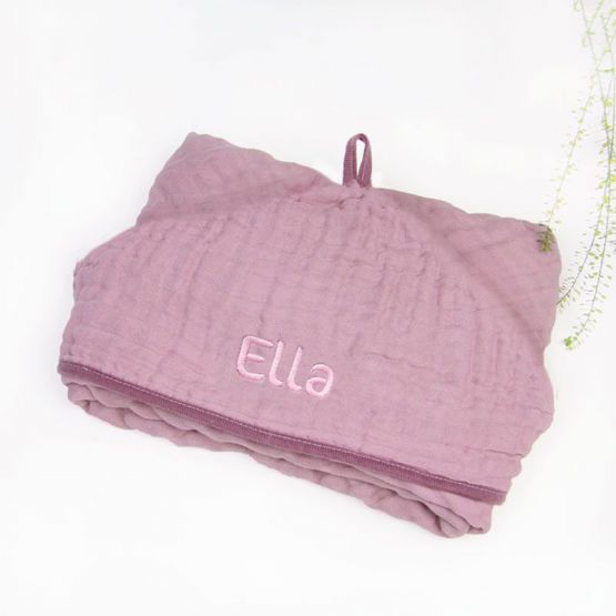Bath Cape in Dusty Pink (Personalisable)