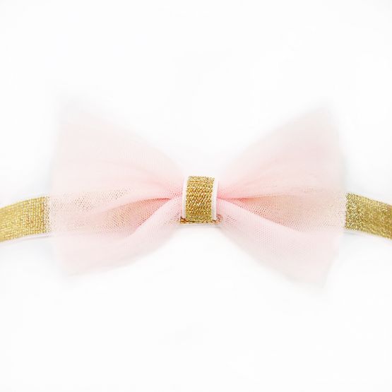 Bow Headband in Soft Pink