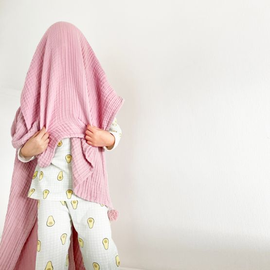 Keepsake Kids/Adult Single Blanket in Dusty Pink (Personalisable)