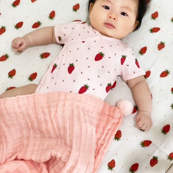 Keepsake Baby Blanket in Baby Pink (Personalisable)