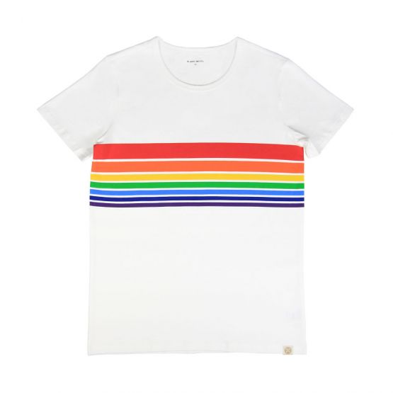 *Signature* Rainbow Series - Adult Tee in White (Unisex) (Personalisable)