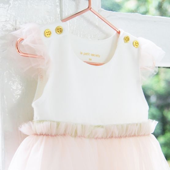*Bestseller* Flower Girl Series - Baby Bubble Dress in Soft Pink