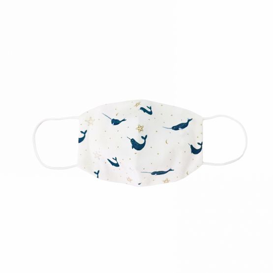 Reusable Kids & Adult Mask in Narwhal Print (Personalisable)