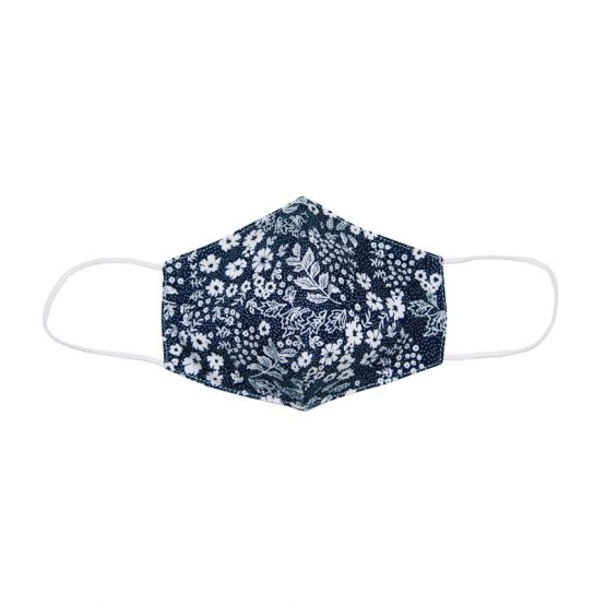 Reusable Kids & Adult Mask in Midnight Blue Floral Print (Personalisable)