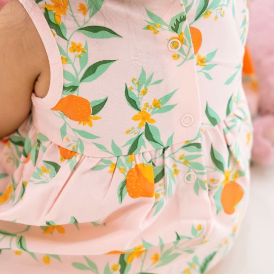 Mandarin Orange Series - Baby Girl Cheongsam in Pink (Personalisable)