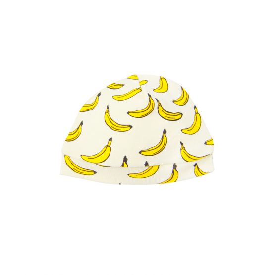 Organic Baby Hat in Banana Print (Personalisable)