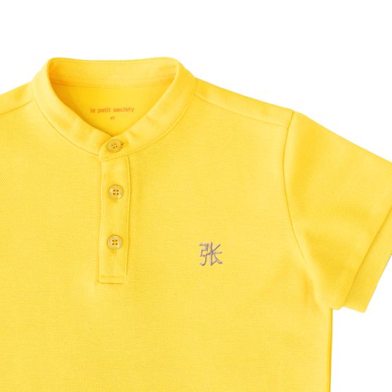 Mandarin Orange Series - Boys Polo Shirt in Yellow (Personalisable)