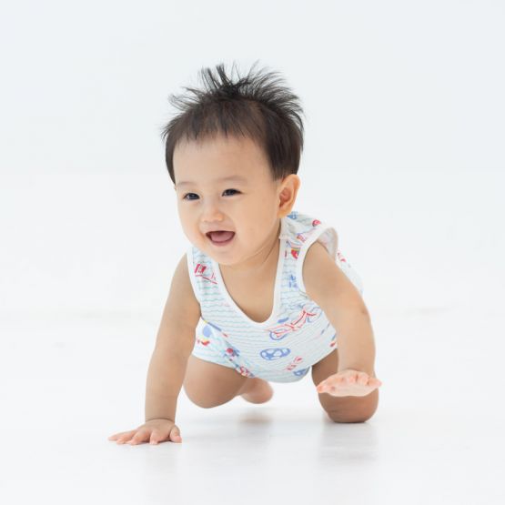 Made For Play - Baby Romper in Sporty Print