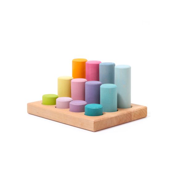 Stacking Game Small Pastel Rollers by GRIMM'S