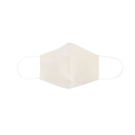 Reusable Kids & Adult Mask in Beige Stripes (Personalisable)