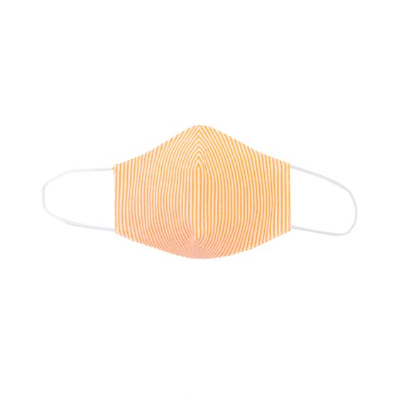 Reusable Kids & Adult Mask in Neon Orange Stripes (Personalisable)