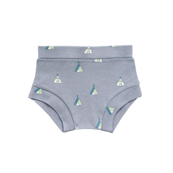 Baby Organic Boxer Shorts in Tent Print