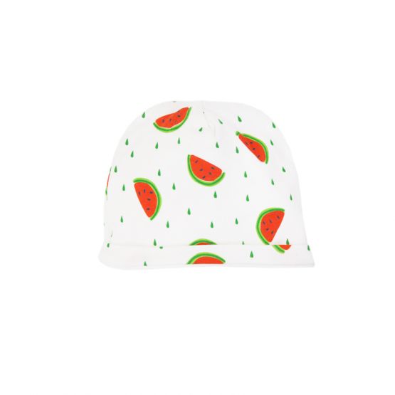 Organic Baby Hat in Watermelon Print (Personalisable)