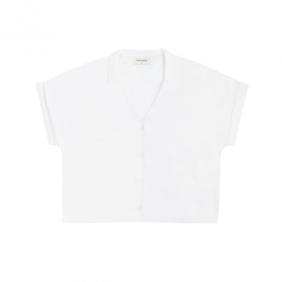 Resort Series - Ladies Crop Blouse in White