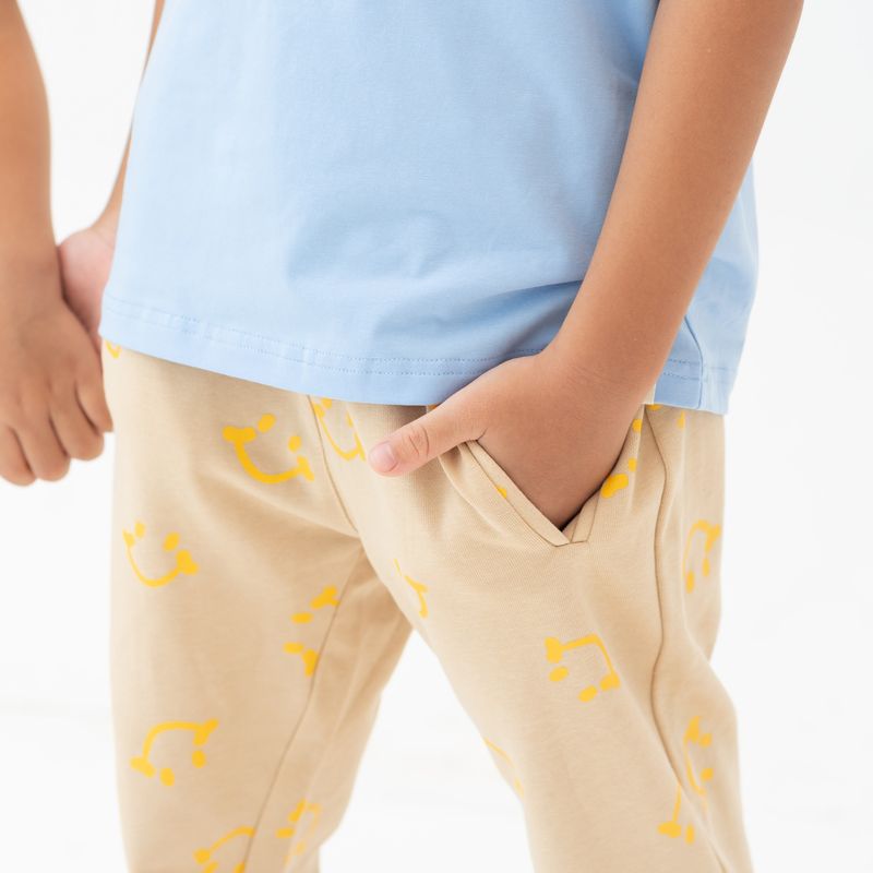 Kids Jogger Pants in Smiley Print